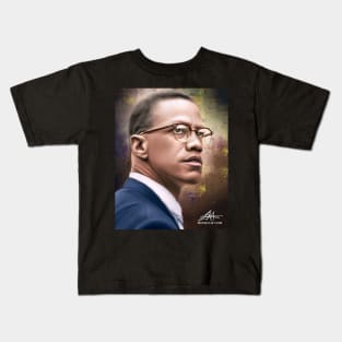 Digital Malcolm X Kids T-Shirt